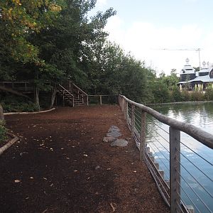 Prehi Daiza: Lands of the Past - Polar Zone with polar dinosaur animatronic models at lakeside, 2025-09-01