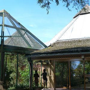 View outside the pygmy hippo pavillion -Zoo Plzeň (2025)