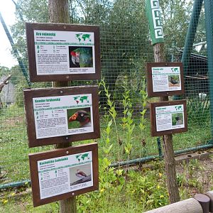 South American aviary signs -Zoo Plzeň (2025)