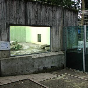 Tierpark Dählhölzli 2006 - Viewing window into the Off-exhibit Brown Bear f