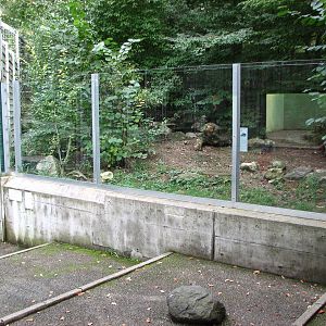 Tierpark Dählhölzli 2006 - Wolverine exhibit next to the Brown Bear exhibit