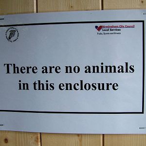 Helpful label at Birmingham Nature Centre 28/02/10