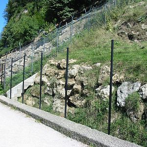 Tiergarten Hellbrunn - One of the exhibits along the cliff