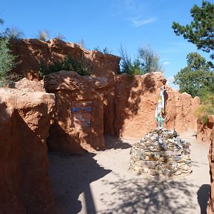 Entrance to the Gobi pavillion -Zoo Praha (2025)