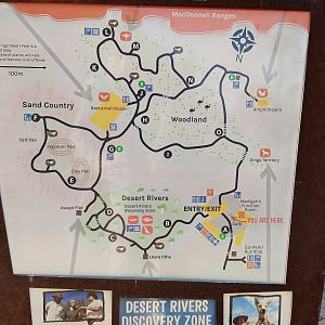 Alice Springs Desert Park map-board