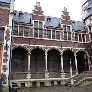 Melkerij building gallery (Now seasonal terrace area for restaurant La Latteria, originally milking area for cows), 2024-02-17