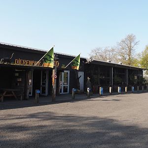 Entrance building with fossa exhibit, 2025-04-12