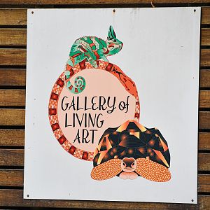 Sign for reptile house