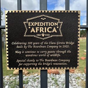 Sep. 2025 - Expedition Africa - Bridge Plaque