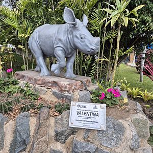 Rhino statue