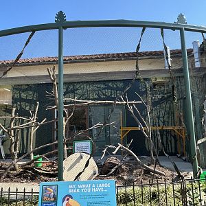 Hamill Family Play Zoo- the toucan/seriema exhibit is getting a refresh.
