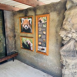 New red panda signage