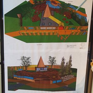 Design for the exhibit for Yellow-footed rock wallabies, 2025-09-30