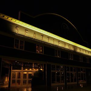 Pier 59 entrance (night view)