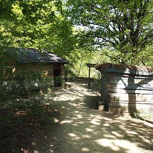 Poachers' camp theming and education area, 2025-04-30