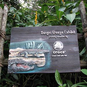 Singapore Zoo 2008 - Sign in front of the Bornean Marsh