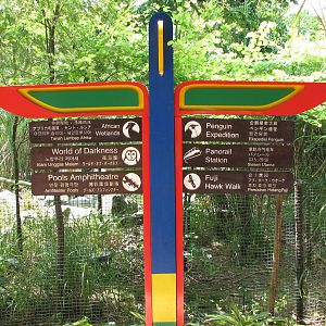 Jurong Bird Park 2008 - Signpost in the park