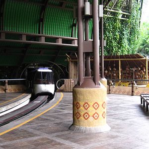 African Waterfall Aviary Monorail Station