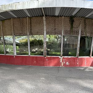 Old bigcat exhibith, not housing rabbits…