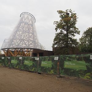 New entrance construction site, 2025-10-19