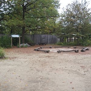 New picnic area where the merry-go-round/carousel used to be, 2025-10-19