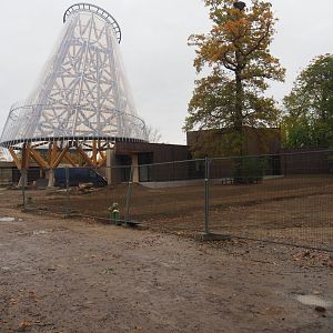 New entrance construction site, 2025-10-29