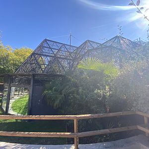 2nd view of chimpanzee enclosure