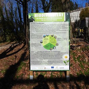 New area Biodiversity fo Europe - One of the eight text heavy info signs