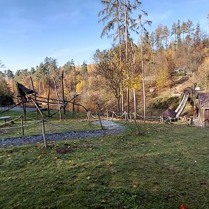 Japanese macaque exhibit