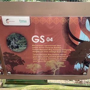 greater sunda - aviary no. 4 signage - taman burung