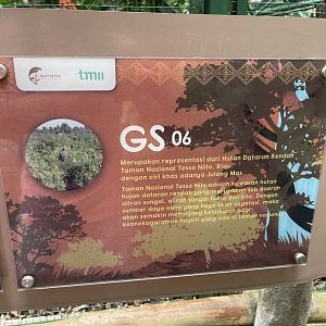 greater sunda - aviary no. 6 signage - taman burung