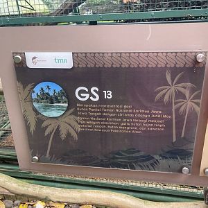 greater sunda - aviary no. 13 signage - taman burung