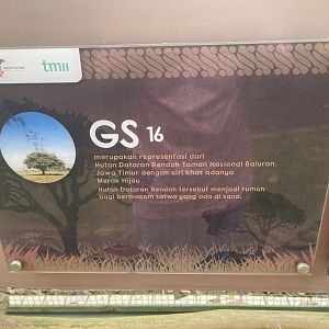 greater sunda - aviary no. 16 signage - taman burung