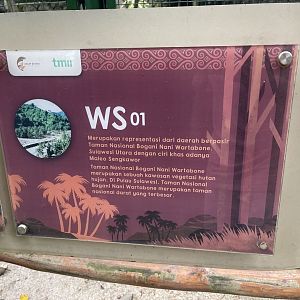 wallacea & sahul - aviary no. 1 signage - taman burung
