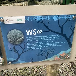 wallacea & sahul - aviary no. 2 signage - taman burung