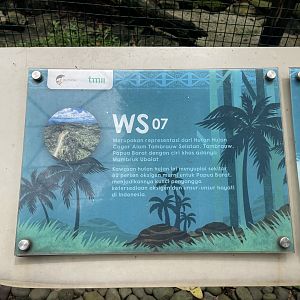 wallacea & sahul - aviary no. 7 signage - taman burung
