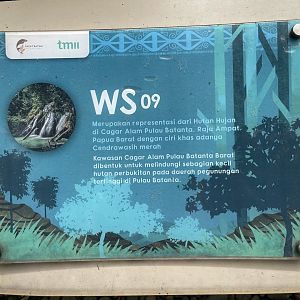 wallacea & sahul - aviary no. 9 signage - taman burung