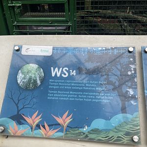 wallacea & sahul - aviary no. 14 signage - taman burung