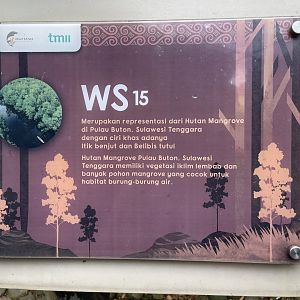 wallacea & sahul - aviary no. 15 signage - taman burung