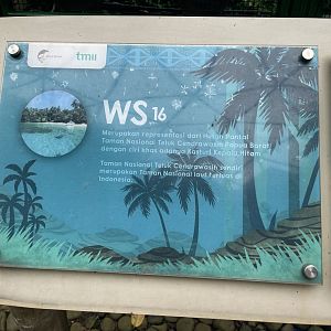 wallacea & sahul - aviary no. 16 signage - taman burung