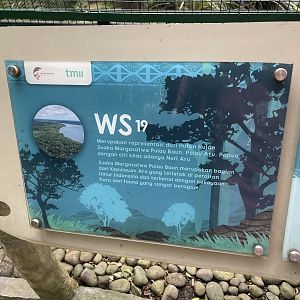 wallacea & sahul - aviary no. 19 signage - taman burung