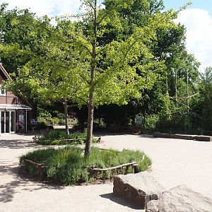 View into the zoo right behind the entrance, 2025-05-22