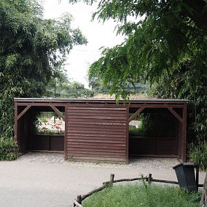 Chilean flamingo aviary viewing hut, 2025-05-22