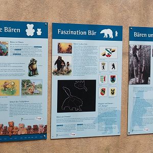 Signage about people and bears, 2025-05-22