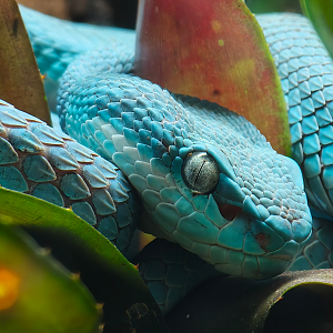 Blue Insular Pit Viper (Trimeresurus insularis)