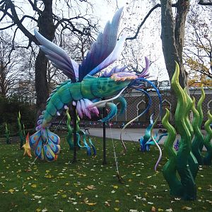 Magic Ocean Chinese lights festival - Weird winged shrimp, 2025-11-30