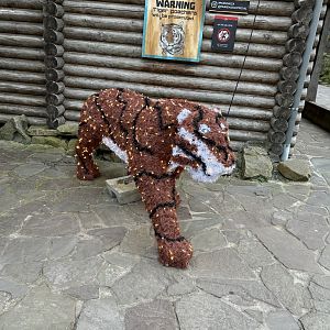 Amur tiger Christmas animal