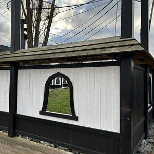 Red-crowned crane viewing frame
