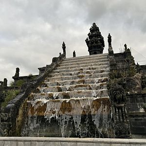 Waterfall on top of the Flower Temple