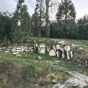 Polar bear exhibit seen from White Bear House